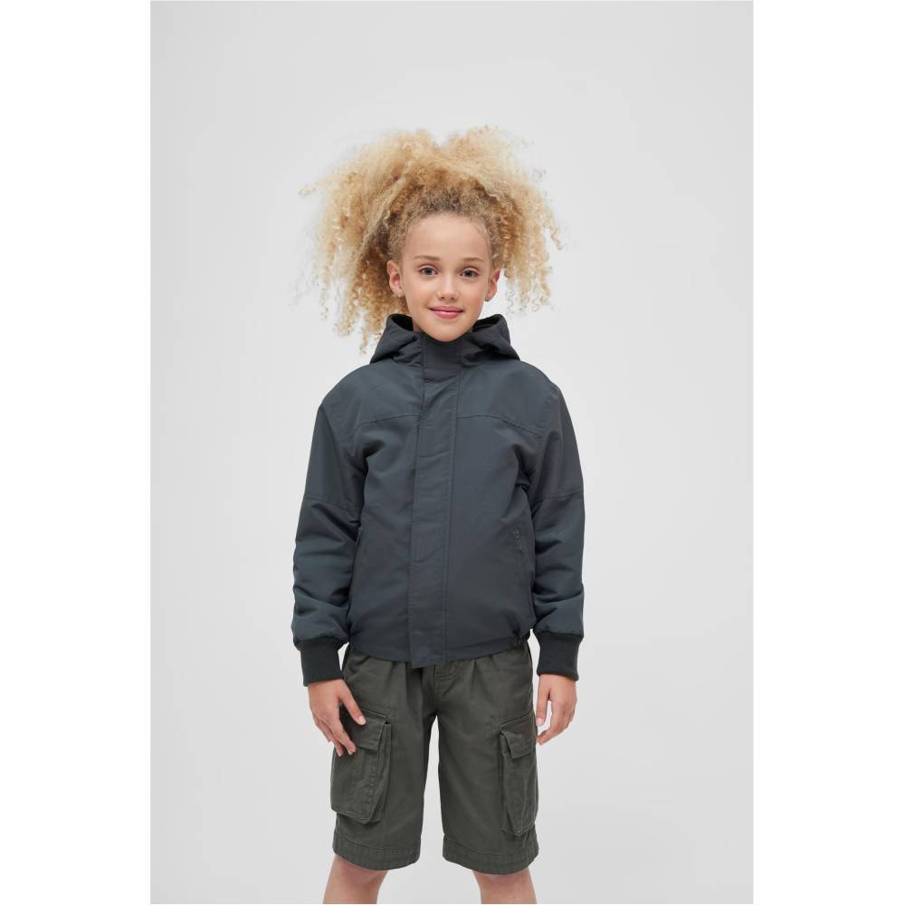 Brandit - Frontzip Veste coupe-vent enfant - Gris